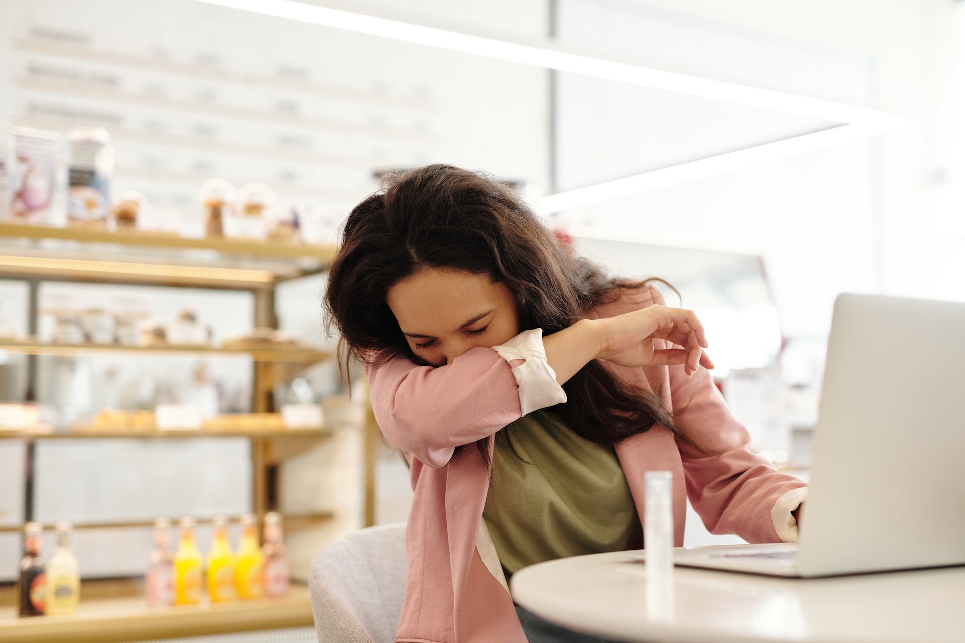 Sweezing into your elbows, not your hands, is one way to help others stay healthy during flu season.