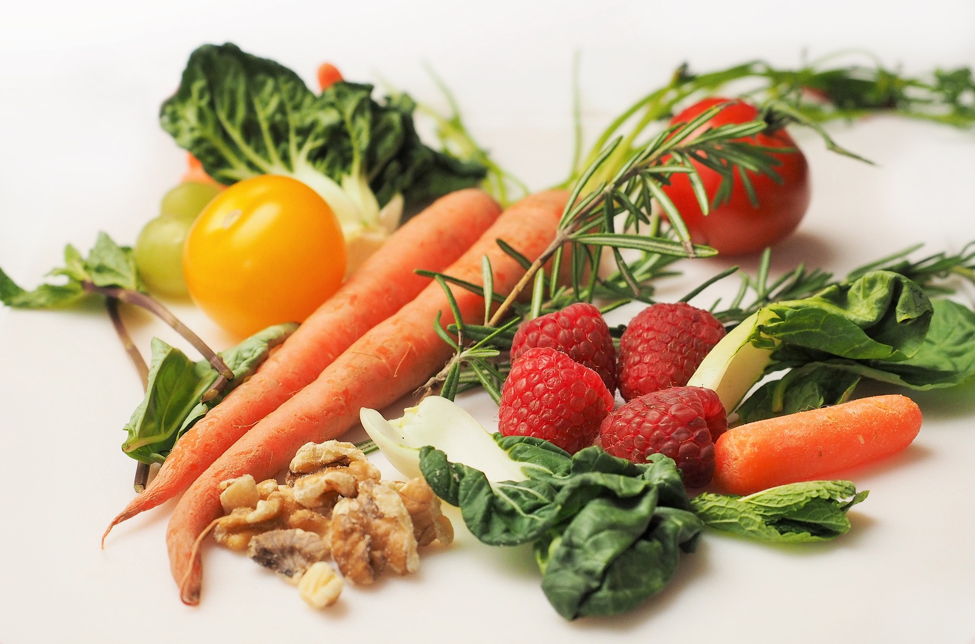 Fruits and vegetables help protect you from heart disease.